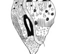 オシャレな昆虫、微生物のイラスト描きます オシャレでかっこいいモノクロのイラスト描きます イメージ4