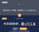 請求書作成をボタン1つの自動ツールにします 毎月の請求書づくり、その30分を返します。入力して押すだけ イメージ1