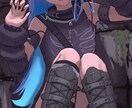 二千円バストアップ★シンプル塗りイラスト描きます 激安価格！お試しで依頼してみませんか？ イメージ1