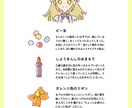 あなたのキャラの持ち物シートつくります 似顔絵デザインとカンタンな解説付き！ イメージ2