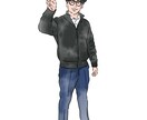 上品で優しい似顔絵をお届けします お写真から理想的な一枚に仕上げます！ イメージ2