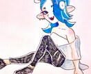 アナログのイラストを描きます 個性的で色鮮やかなイラストが好きな人へ！ イメージ6