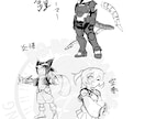 キャラクターデザイン承ります ミリタリー要素自信あり！あまり見ない絵柄かも…？ イメージ1
