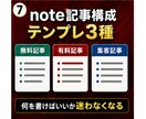 Threads×noteのAI投稿テンプレ渡します 投稿量産プロンプト＋note構成テンプレを丸ごと配布 イメージ7