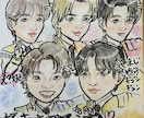 特徴を誇張しない優しい似顔絵作成します ペット、家族、カップル、お祝い、インテリアにいかがですか？ イメージ5