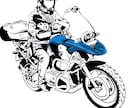 ライダーさんのイラストをバイク付きで描きます 写真をいただけたらデジタル手描きでイラストを描きます! イメージ1