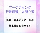 集客・採用など、人を集めるための基本戦略を作ります マーケティング・行動原理を使い、段階的にゴールに近づけます イメージ1