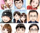 かわいいミニキャラ似顔絵のアイコンをお描きします 優しい雰囲気で好印象◎SNSアイコンにオススメです イメージ3