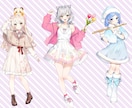 商用利用無料！立ち絵やご要望のイラスト描きます 表情差分・衣装差分等あります！ イメージ6