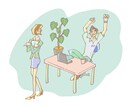 ポップ、ライトなイラスト、挿絵描きます お気に入りの画像をもとに描く、似顔絵などにも応じます。 イメージ4