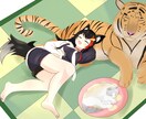 全力でイラストを描きます 見たいキャラ・アングル・ポーズを自由に　夢絵・単体絵なんでも イメージ1