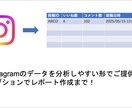 Instagramの分析用データを作成します 投稿ごとのいいね数やエンゲージ傾向を分析しやすい形でご提供！ イメージ1