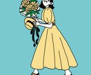人と被らないイラストをお描きます SNS・ギフト・ウェルカムボードなどに イメージ7