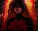 4月限定価格！耽美ダークゴシックな絵描きます アイコン,SD,立ち絵(追加料金)まで幅広く対応出来ます♡ イメージ8