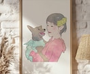 シンプルでやさしいタッチの似顔絵描きます ◎結婚式や誕生日などの記念日に◎家族・子供・赤ちゃん・ペット イメージ4