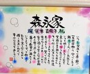 お名前を組み込んだ家族ポエムを作成します ご自宅用インテリア、新築祝い、各種記念品等に。 イメージ2
