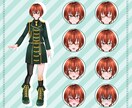 Vtuberのパーツ分けイラストを制作します キャラクターデザイン＋全身立ち絵の制作＋リギング イメージ4