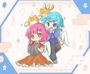 可愛い３等身ほどのキャラをお描きします ふんわり温かみのあるイラストをお届け♪ イメージ7