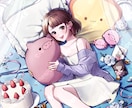 一枚絵や立ち絵など、イラストお描きします 若い男性、若い女性、お任せください！ イメージ3