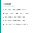 Excelでダッシュボード・グラフを作成します Excel/CSVデータをグラフ・表で見える化します イメージ2