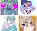 様々な用途に使えるイラストを提供します アイコンから一枚絵までなんでも描きます イメージ3