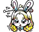 SNSオリジナルアイコン作成します 女の子イラスト　原宿系、カラフル、ポップでかわいい系 イメージ1