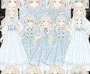 完成品立ち絵｜ロリヰタの女性/少女出品致します TRPGに！年齢・衣装・表情差分付きの豪華セット♬ イメージ1