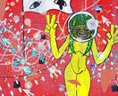 ボカロMV・ジャケのアートチックな一枚絵作ります アートチックでサブカルな一枚絵描きます。可愛くて不気味です イメージ10