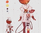 異形頭のキャラクターデザイン制作します TRPG用立ち絵、キャラデザイン イメージ1