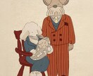 絵本のような、あったかい一枚絵をお描きします ショップカードや印刷物まで、心温まるイラストをどうぞ イメージ3