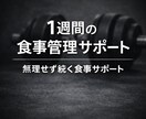 無理なく痩せる1週間の食事管理サポートします 無理せず続けられる食事サポート イメージ1