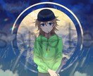 動画サムネ、MV、挿絵、小説表紙等一枚絵描きます TRPG動画の一枚絵もOK！暗い雰囲気シリアス系が得意です。 イメージ5