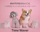 大切なペットが今あなたに伝えたいことを分析します 大切なペット・亡きペットの伝えたいこと、分析いたします。 イメージ1