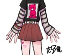 イラストご依頼募集いたします 病みかわいい系デフォルメイラストを描きます✨ イメージ4