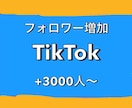 TikTok宣伝！フォロワー3000人増やします 1500円で+3000人！最大1000万人まで増加可能！ イメージ1