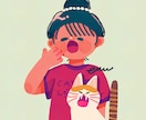 絵本調のゆるいイラストを描きます 主線なしのあったかわいいイラストをお届けします イメージ1