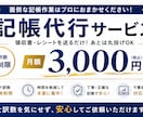月額3,000円で仕訳無制限！記帳代行します 仕訳数を気にせず月額3,000円で記帳を丸投げ！ イメージ1
