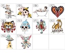 選べる！タトゥーイラストでアイコンを作成します 全70種類！短期納品！お好みのイラストをアイコンに！ イメージ8