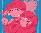 ポップでカラフルな似顔絵描きます 誰より目立つキュートな似顔絵作りませんか？☆ イメージ9