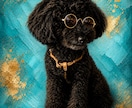 愛犬を高級アート作品風ポートレートに仕上げます 大切な愛犬を美術館に飾る絵画のような作品に仕上げます。 イメージ7