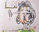 ご希望のイメージをイラストにします 絵手紙、似顔絵、ポップアートなどなど描いちゃいます イメージ1