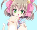 美少女イラスト、キャラクターデザイン承ります ミニ～5頭身程度まで！オーダー通りの可愛い女の子描きます♪ イメージ1