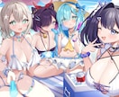 かわいい一枚絵や立ち絵イラストなど制作します 配信活動や観賞用、商用利用も可能です！ イメージ1