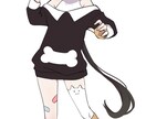 人物のイラスト(全身)を描かせていただきます 全身立ち絵イラスト(背景無し) イメージ2