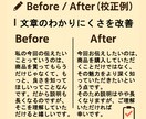 誤字脱字チェック・読みやすさ改善を丁寧に行います AIでは見落としやすい“違和感”を、人の目でしっかり整えます イメージ3