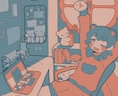 雰囲気に合わせた人物イラスト制作致します アイコン、ヘッダー、サムネイルイラストをお探しの方へ イメージ6