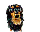 ペットのカラフルな似顔絵アートを作成します 愛するペットの絵をお家に飾りたい方へ イメージ3