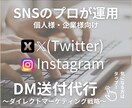 SNS運用代行のプロがDM送付代行いたします SNS運用代行｜リソース不足解消｜ダイレクトマーケティング イメージ1