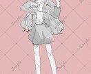即日納品可能！全身イラスト描きます ラフな雰囲気で女の子の全身イラストを描きます！ イメージ3