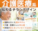 介護医療専門の伝わるチラシデザインを制作します 原稿がまとまっていなくても大丈夫 内容整理からサポートします イメージ1
